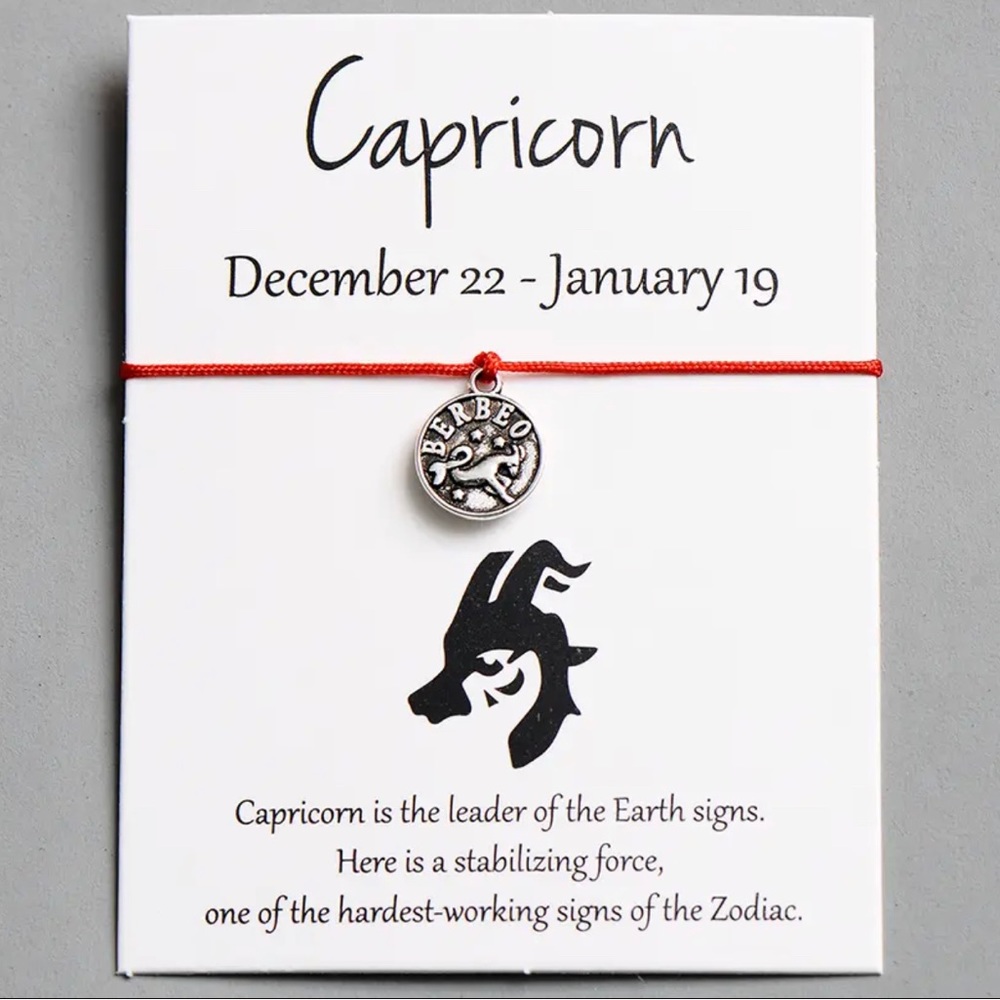 Capricorn ♑️ Astrology Zodiac Sign Constellations Wish Bracelet Birthday Gift